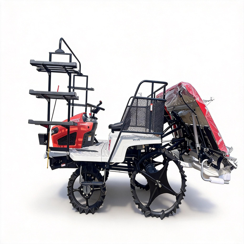 2ZG-830A 8-Row 4WD Rice Transplanter | Diesel-Powered Riding Paddy Planting Machine for Large Rice Farms