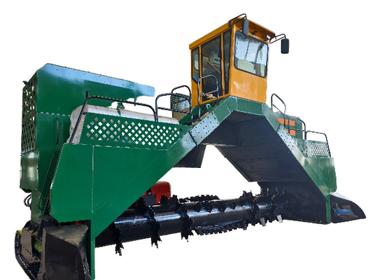 M6500 6.5m Large Crawler Compost Turner, 4300m³/h Ultra High Capacity Composting Machine