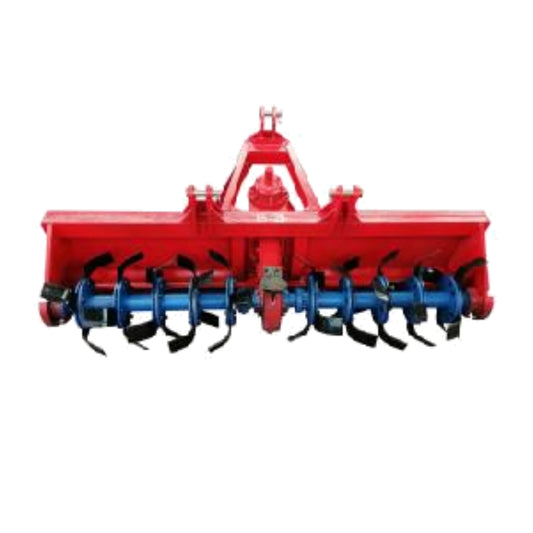 1G250 Rotary tiller，Mate Power 120hp，Working Efficiency 5 ha/10 h，  Loosening soil, burying fertilizers, removing weeds and crop residues, creating a loose seedbed, and improving soil fertility and cultivation efficiency