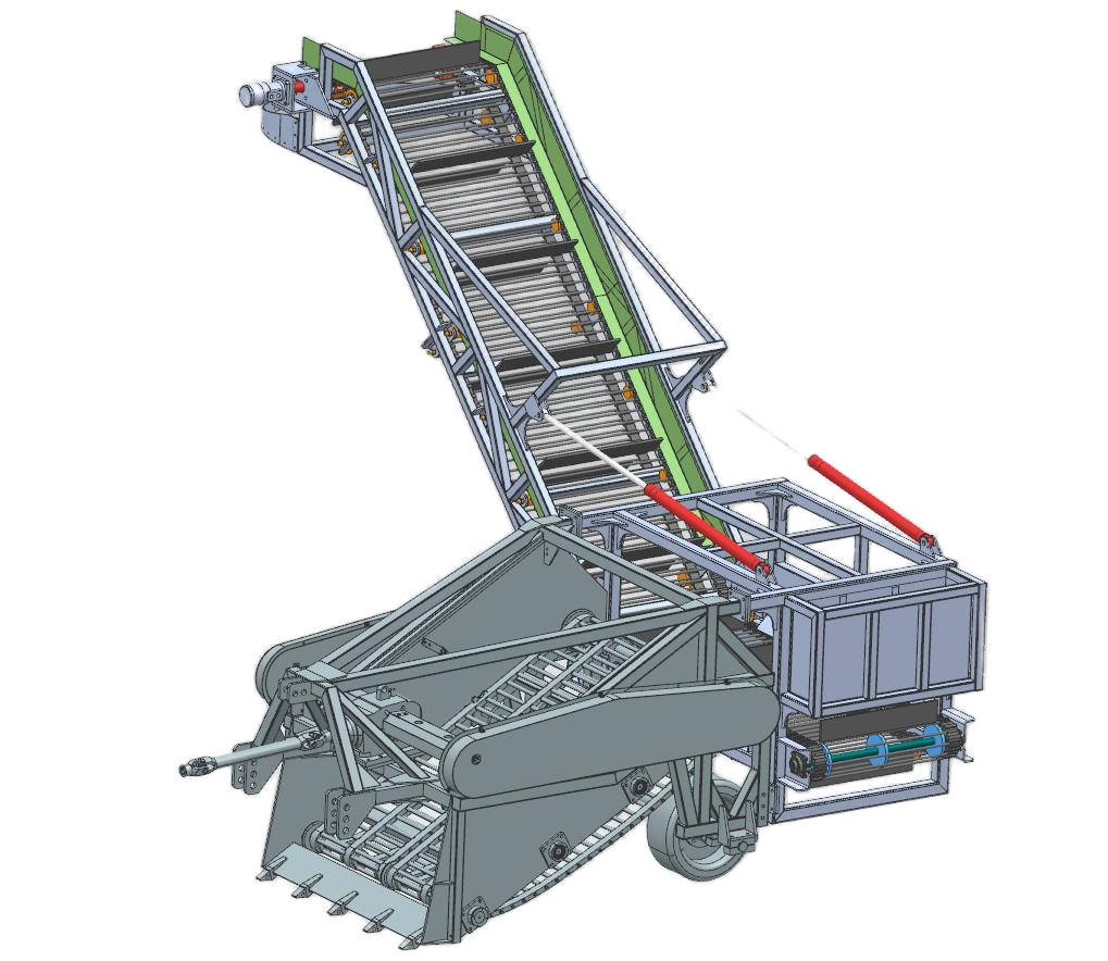 MSU1600B cassava combine harvester丨1600 mm Working Width，3.5 km/h Working Speed，240 HP Fixed Power ,400 mm Working Depth