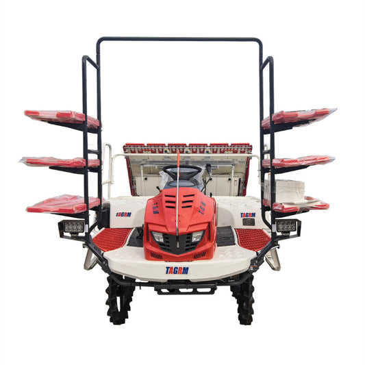 2ZG-830A 8-Row 4WD Riding Rice Transplanter | High-Efficiency Paddy Seedling Planting Machine for Large Rice Farms