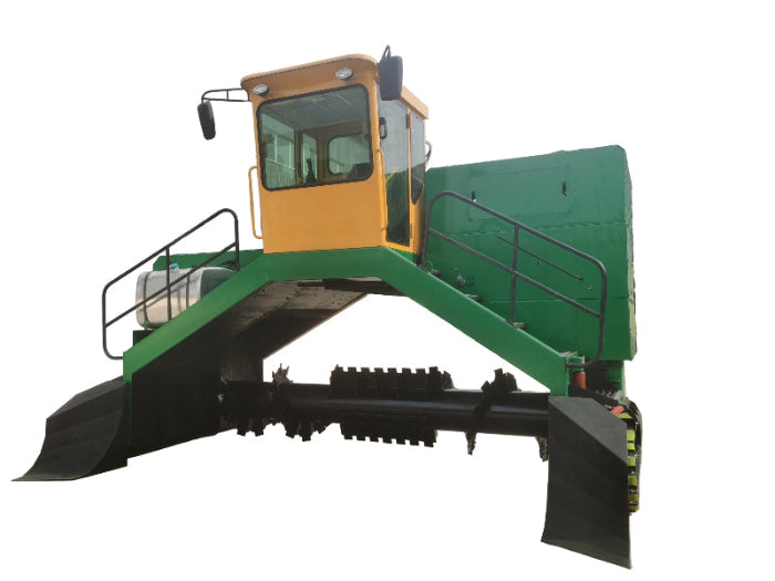 M4000 TAGRM Large Crawler Compost Turner, 4m Wide Compost Equipment for Organic Fertilizer & Manure, 1500m³/h