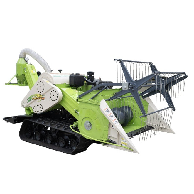 4LZ-1.2B | 4-Row Crawler Type Mini Rice Harvester – Wheat Harvesting