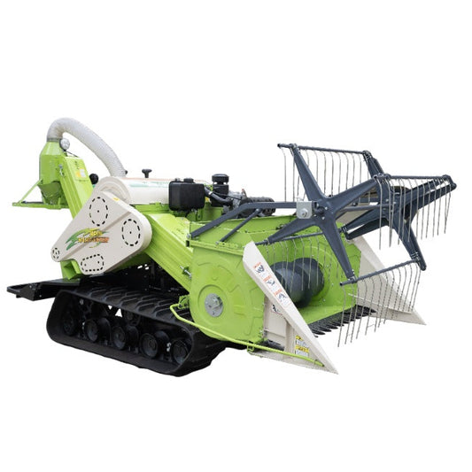 4LZ-1.2B | 4-Row Crawler Type Mini Rice Harvester – Wheat Harvesting