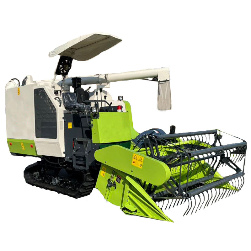 4LZ-5.0 5.0kg/s Crawler Rice Combine Harvester | 88HP Tracked Paddy Harvesting Machine with 360° Grain Unloading