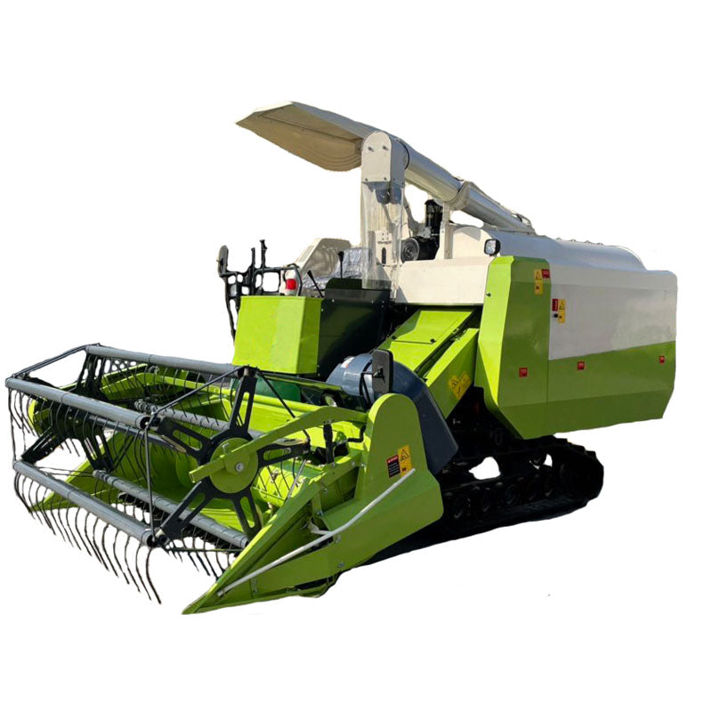 4LZ-5.0 5.0kg/s Crawler Rice Combine Harvester | 88HP Tracked Paddy Harvesting Machine with 360° Grain Unloading