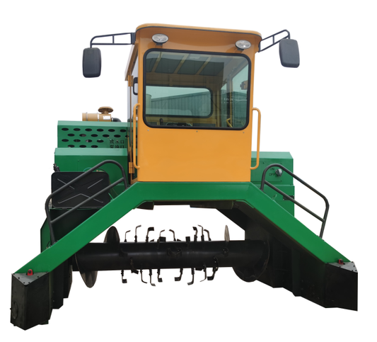 M2600 Crawler Compost Turner, Small Composting Machine for Animal Manure & Agricultural Waste, 2.6m Wide, 790m³/h