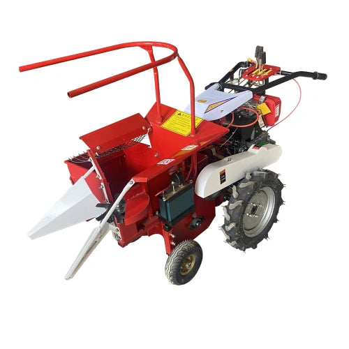 4YZ-1L Mini 1-Row Corn Harvester | Compact Gear-Driven Corn Harvesting Machine