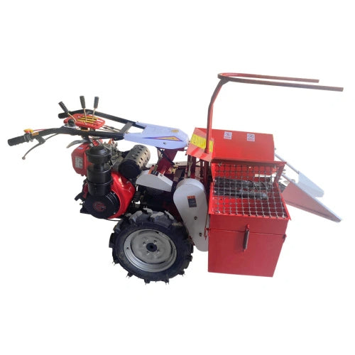 4YZ-1L Mini 1-Row Corn Harvester | Compact Gear-Driven Corn Harvesting Machine