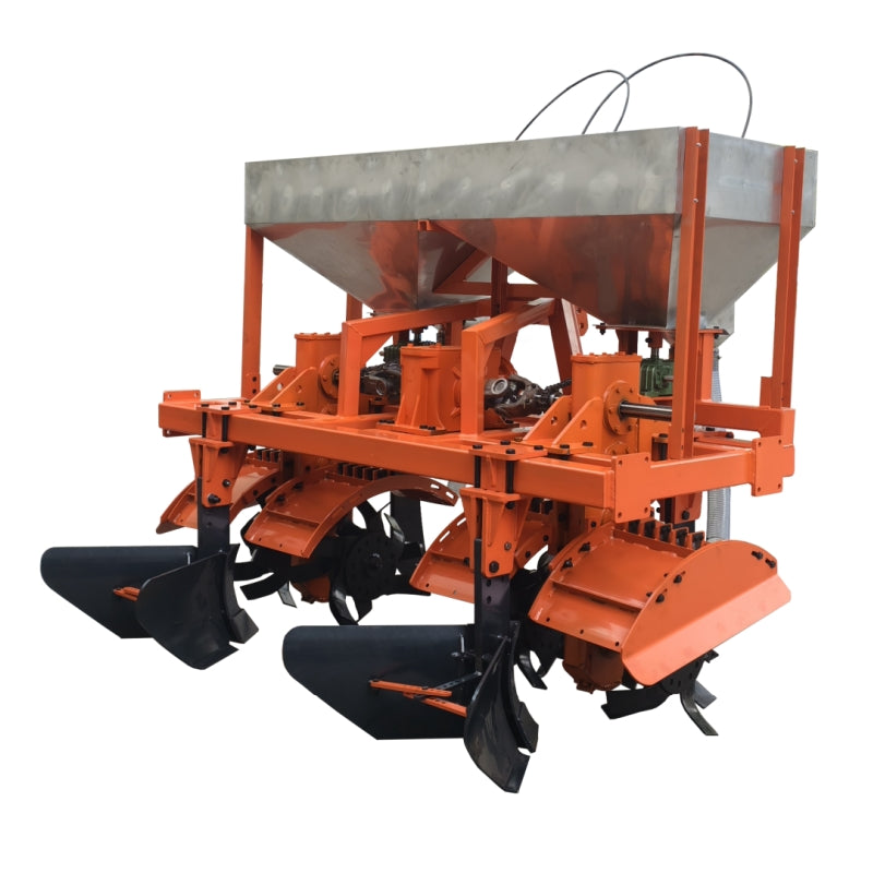 3ZPF-2 Two rows sugarcane fertilizer丨2 Row quantity，120hp Mate Power，7 ha/10 h Productivity，Fertilizing agricultural machinery with the functions of weeding, soil loosening and ridging, which helps sugarcane take root and germinate