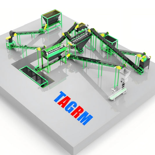 2000KG/H Organic Fertilizer Dry Granulation Production Line丨High-Efficiency Organic Fertilizer Production Equipment Covering the Full Process of Raw Material Pretreatment, Fermentation, Deep Processing, and Finished Product Packaging
