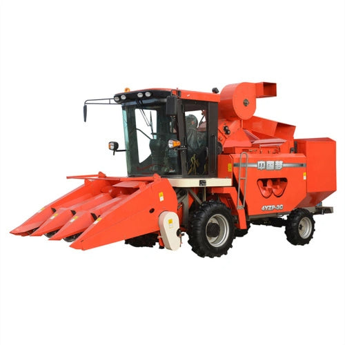 4YZP-3 3-Row Corn Combine Harvester | 50HP Corn Harvester with 1150mm Working Width