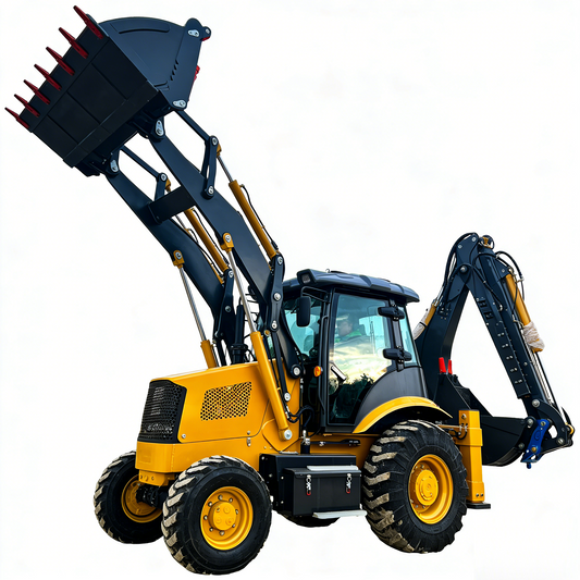 388 Wheel Loader & Excavator – 1m³ Bucket, 2.5 Ton Load, 85KW Backhoe Loader for Construction