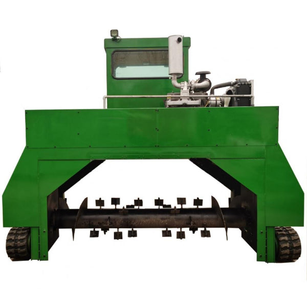 M2600 Crawler Compost Turner, Small Composting Machine for Animal Manure & Agricultural Waste, 2.6m Wide, 790m³/h