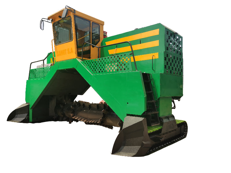 M5000 Large 5m Compost Turner, 2600m³/h High Capacity Composting Machine for Organic Fertilizer & Waste Treatment