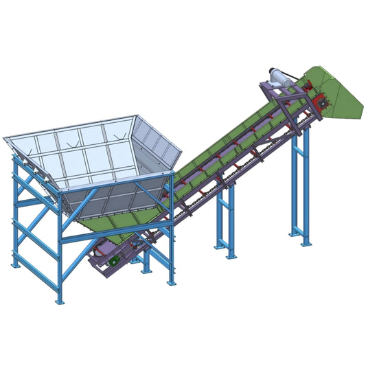 F600 Cassava Feeding Conveyor丨Conveying Capacity 20 tons/h，Motor Power 7.5KW，Cassava Transportation, an Efficient Cassava Processing Tool