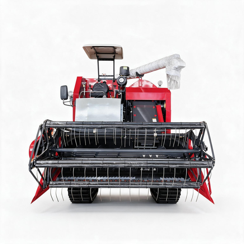 4LZ-6.0 5.5kg/s Crawler Rice Combine Harvester | 110HP Tracked Paddy Harvester with 360° Automatic Grain Unloading