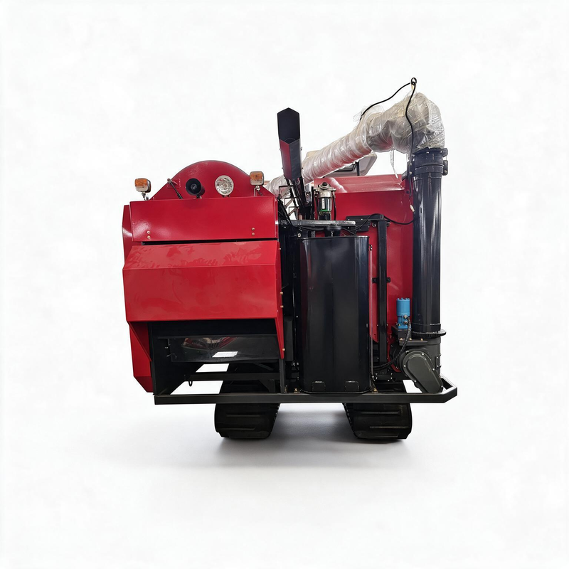 4LZ-6.0 5.5kg/s Crawler Rice Combine Harvester | 110HP Tracked Paddy Harvester with 360° Automatic Grain Unloading
