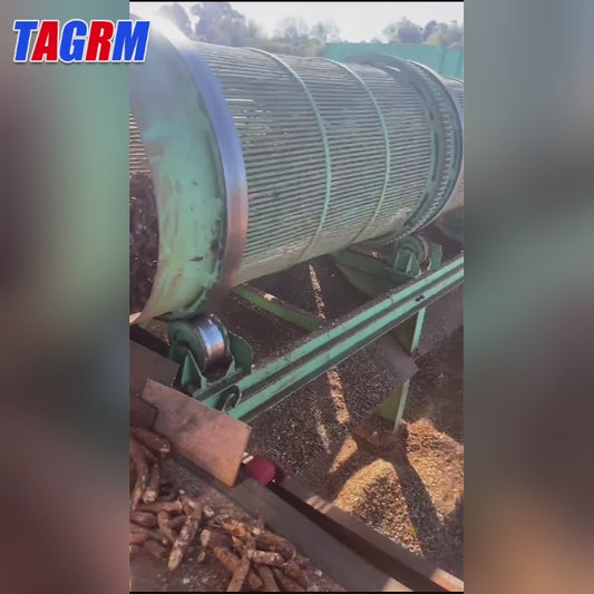 CZ6000x1200 Cassava screening and peeling machine丨Productivity: 20 tons/h，Motor Power 7.5KW，