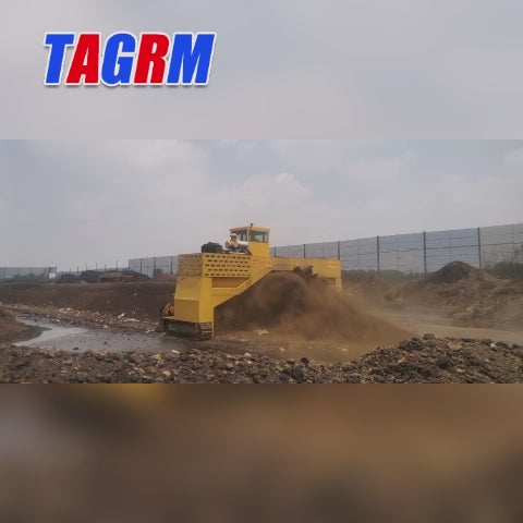 M6000 Large Crawler Compost Turner, High Capacity Composting Machine 80,000-90,000 Tons/Year