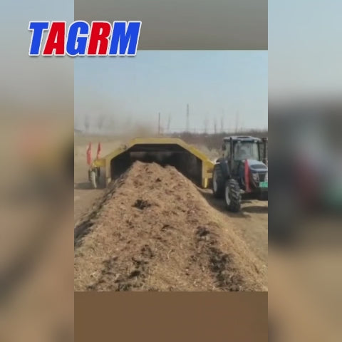 MT5000 Tractor-Pulled Compost Turner, 134-201HP Composting Machine, 2700m³/h