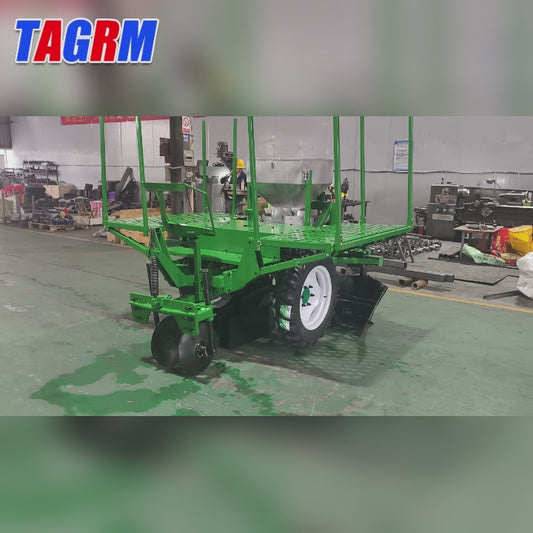 2CM-1Q cassava planter machine丨1.5 ha/10 h Working Efficiency，80hp Mate Power，1200 mm Row space,Single-row Cassava Planter