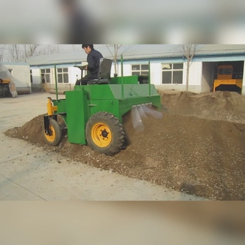 M2000 Self-Propelled Wheel Compost Turner | 2m Width, 430m³/h, No Cabin Small Compost Machine