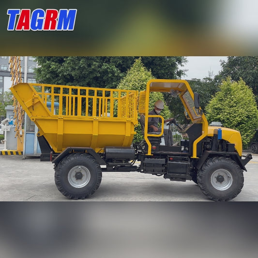 T30 Agricultural dump truck丨Dump Truck，3000 kg Rated Load Capacity，42 KW Power，Automatic unloading vehicle for plantation processing factory, specialized short-distance agricultural transport vehicle.