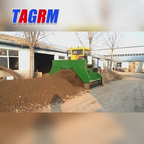M2600 Crawler Compost Turner, Small Composting Machine for Animal Manure & Agricultural Waste, 2.6m Wide, 790m³/h