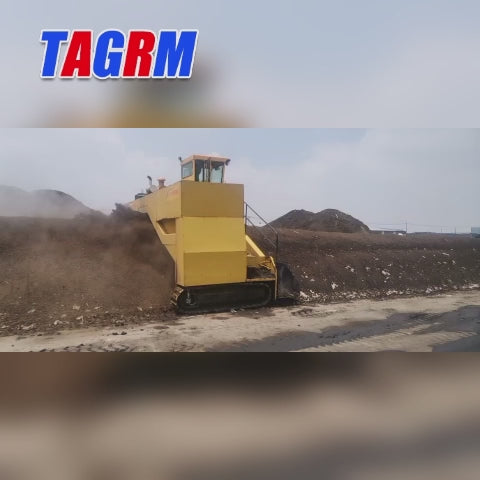 M6500 6.5m Large Crawler Compost Turner, 4300m³/h Ultra High Capacity Composting Machine
