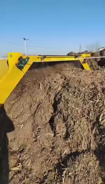 MT3000 Tractor-Pulled Compost Turner, 100-180HP Composting Machine, 1000m³/h