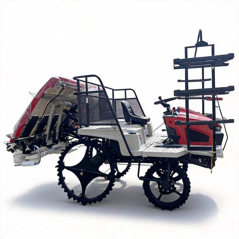 2ZG-830A 8-Row 4WD Rice Transplanter | Diesel-Powered Riding Paddy Planting Machine for Large Rice Farms