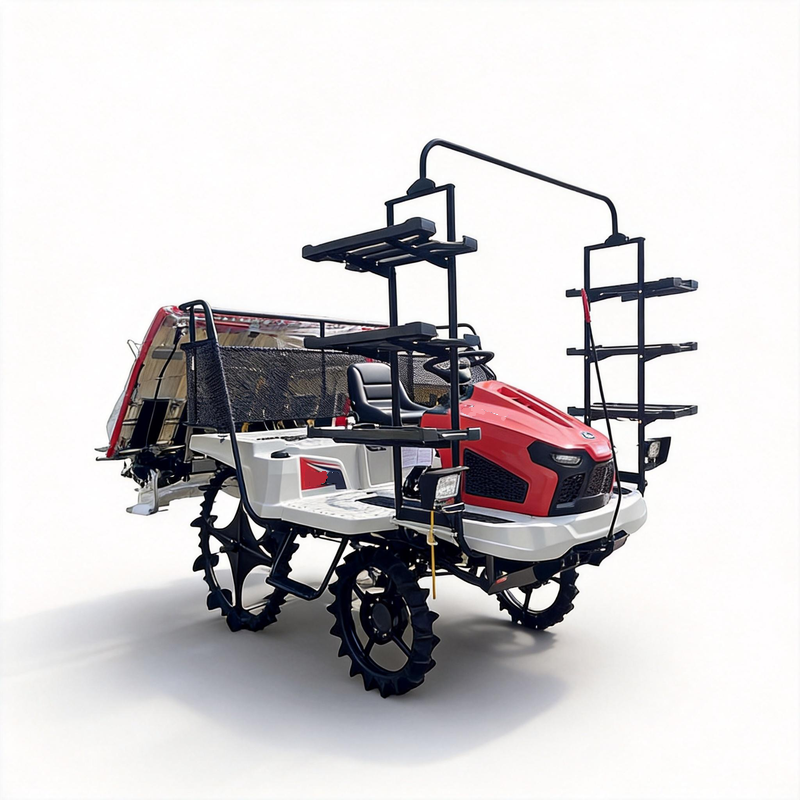 2ZG-830A 8-Row 4WD Rice Transplanter | Diesel-Powered Riding Paddy Planting Machine for Large Rice Farms