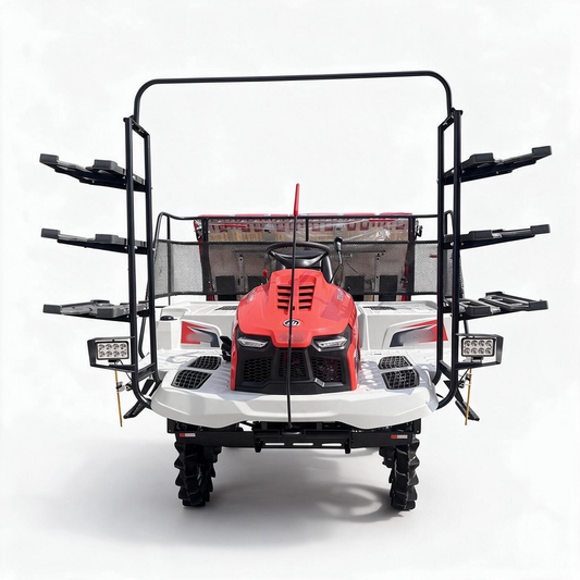 2ZG-830A 8-Row 4WD Rice Transplanter | Diesel-Powered Riding Paddy Planting Machine for Large Rice Farms